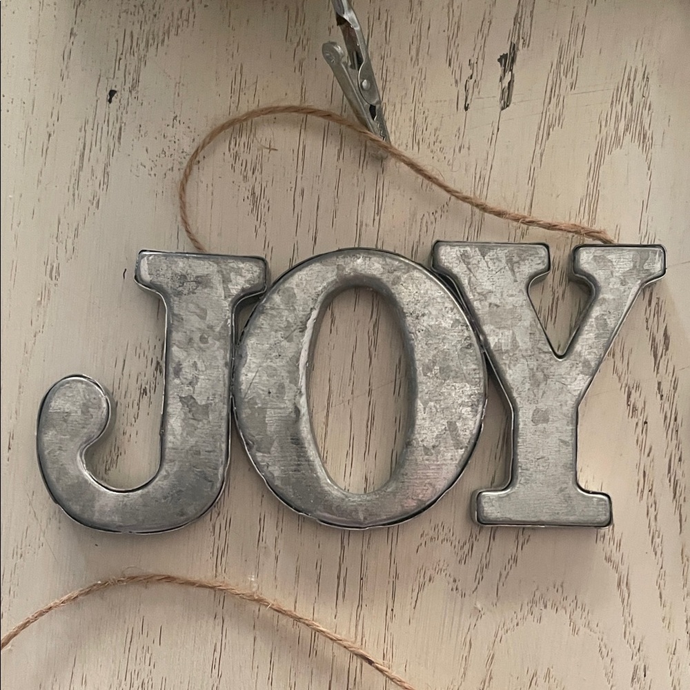 Rustic Farmhouse Holiday Ornament Set with Metal Accents - Picture 2 of 7
